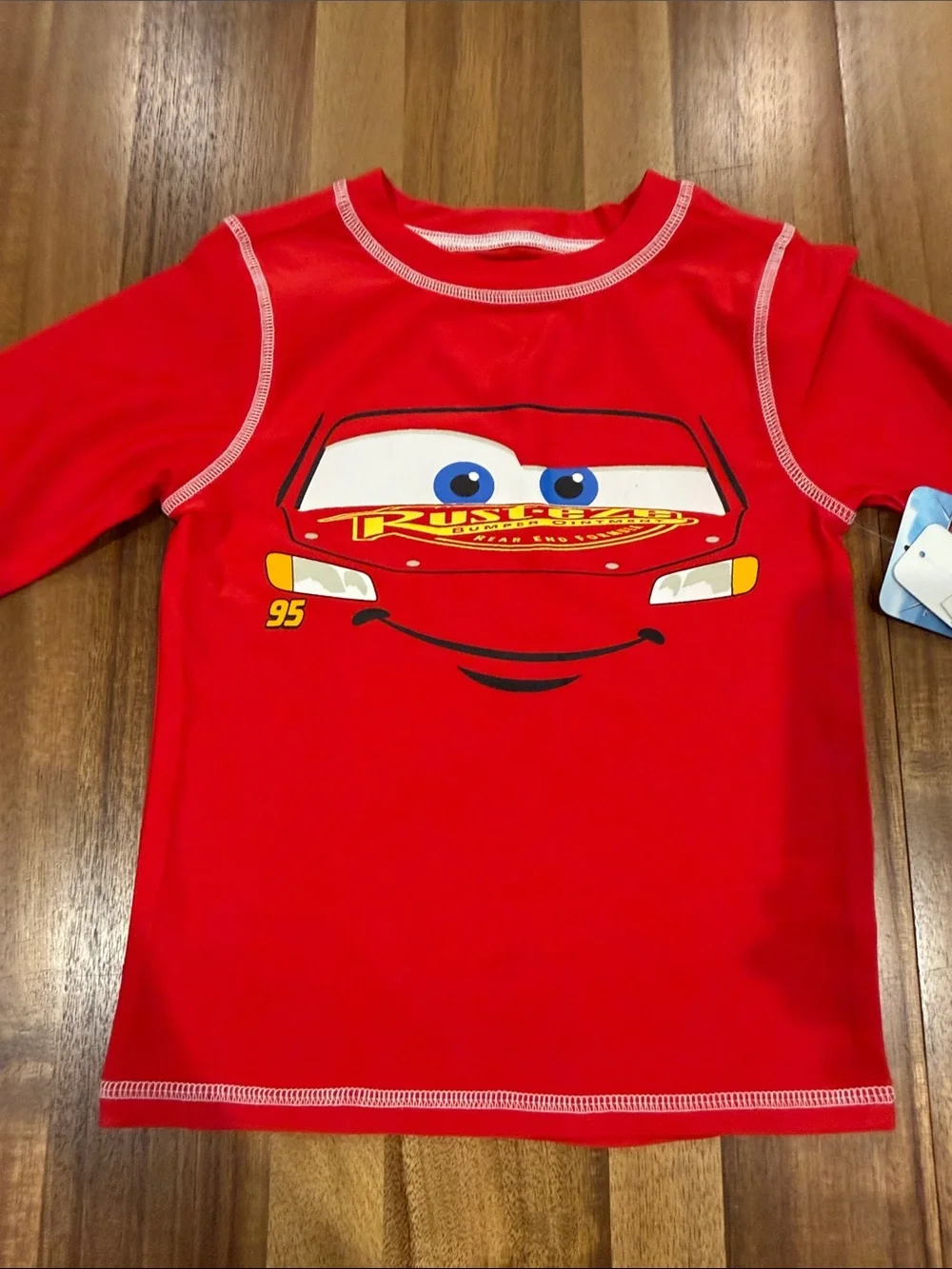 Red Lightning McQueen Rash Guard Set for Kids - Cars